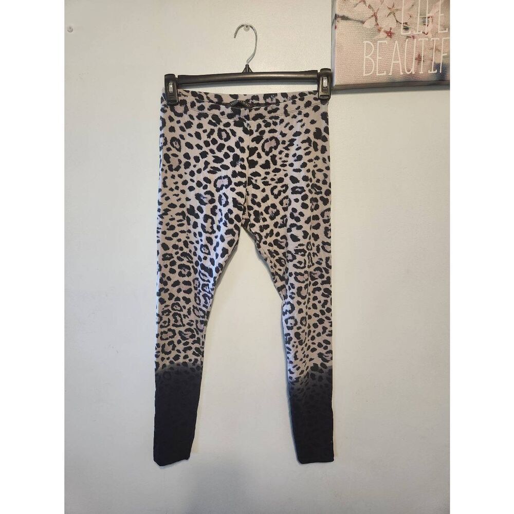 Victoria's Secret size M Gray Ombre Leopard Print Leggings